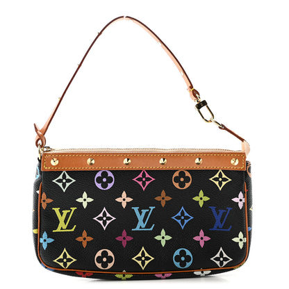 Louis Vuitton Monogram Multicolor Pochette Accessories Black 1 of 10