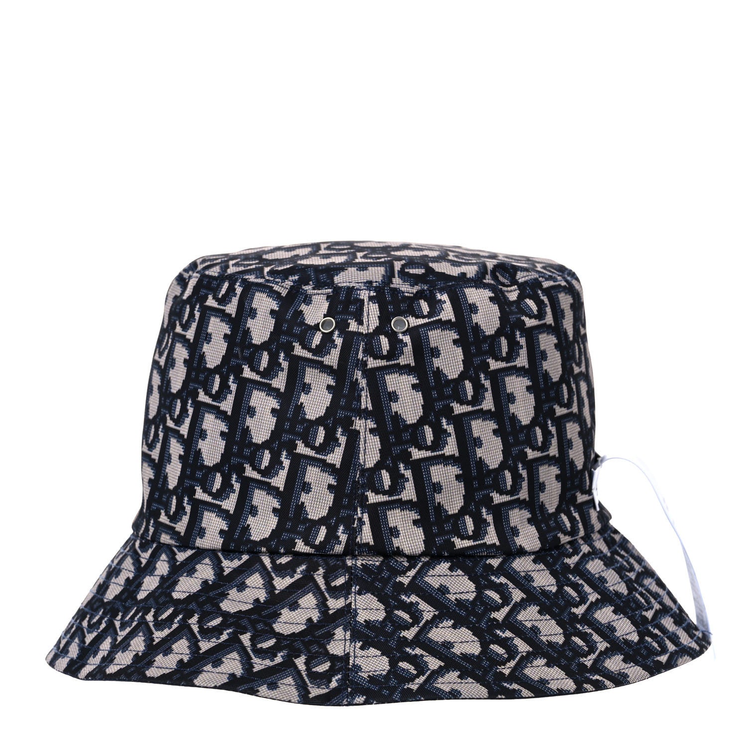 Christian Dior Oblique Reversible Teddy-D Brim Bucket Hat 57 Blue 10 of 13