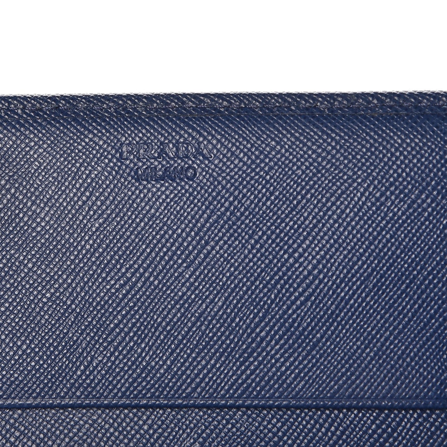Saffiano Metal Continental Flap Wallet Bleuette