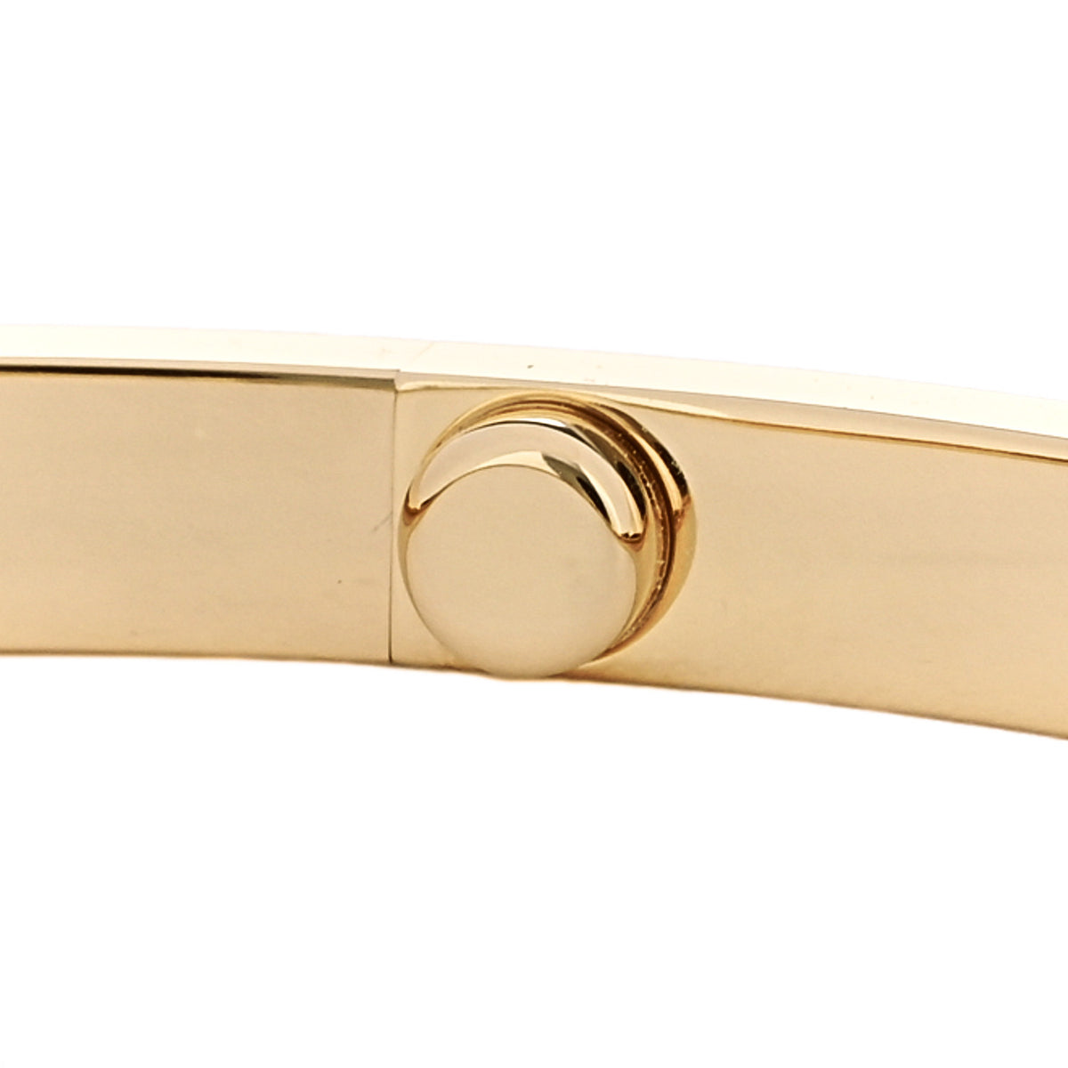 18K Yellow Gold 6 Diamond Small LOVE Bracelet 16