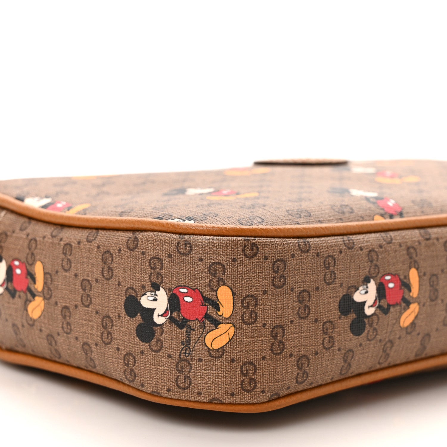 Gucci X DISNEY Mini Vintage GG Supreme Monogram Mickey Mouse Small Belt Bag 90 36 90/36 Beige Vintage Sun Oil 8 of 10