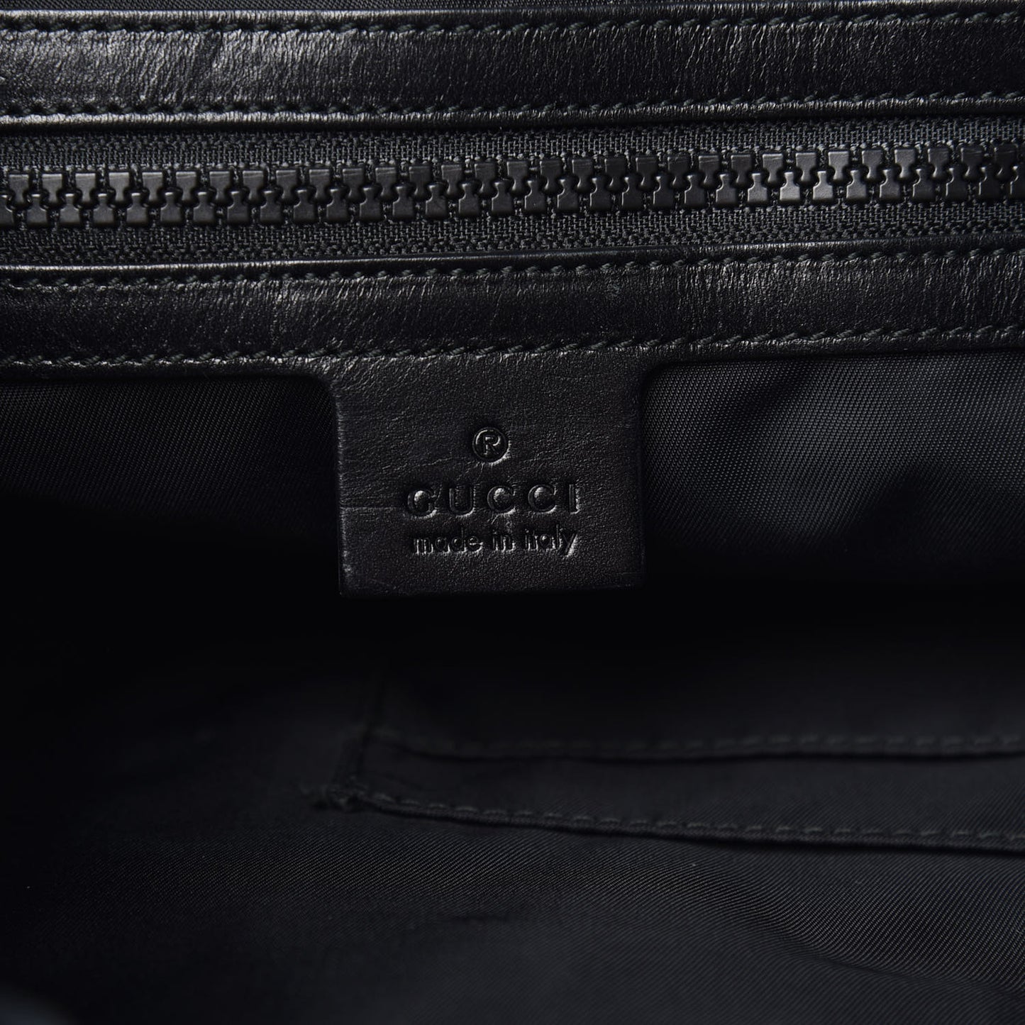 Techno Canvas Web L'Aveugle Par Amour Embroidered Drawstring Backpack Black