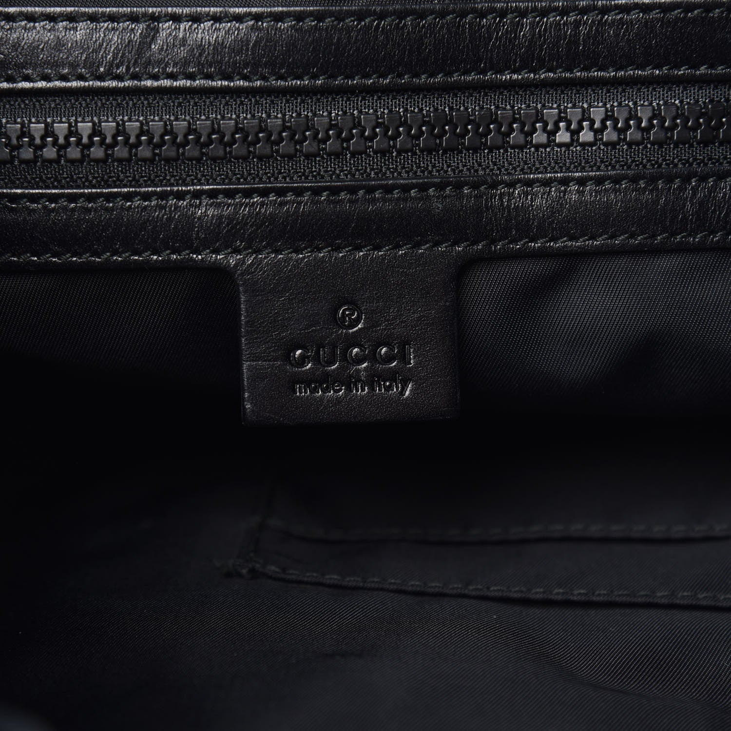 Gucci Techno Canvas Web L'Aveugle Par Amour Embroidered Drawstring Backpack Black 6 of 12