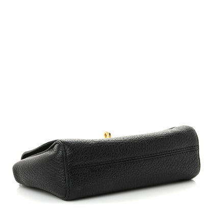 Mulberry Glossy Goatskin Mini Lily Flap Black 4 of 11
