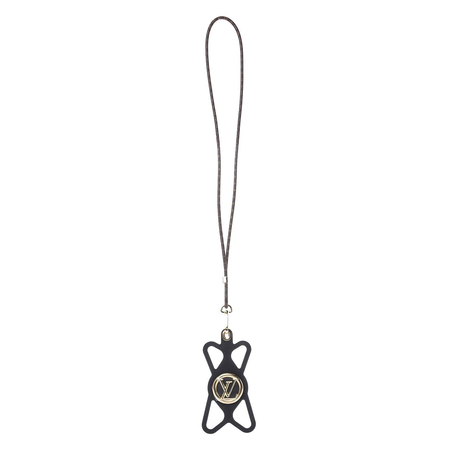 Louis Vuitton Monogram Silicone Louise Phone Holder Black 1 of 5