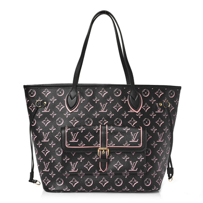 Louis Vuitton Monogram Fall For You Neverfull MM Black 3 of 9