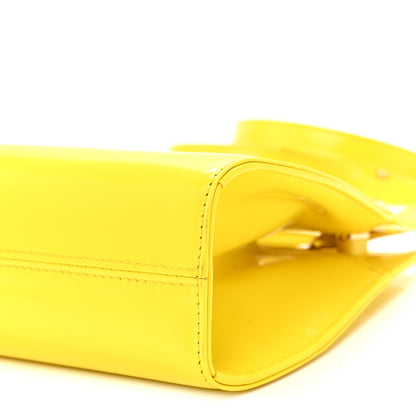 Salvatore Ferragamo Brushed Calfskin Mini Wanda Top Handle Bag Yellow 10 of 10