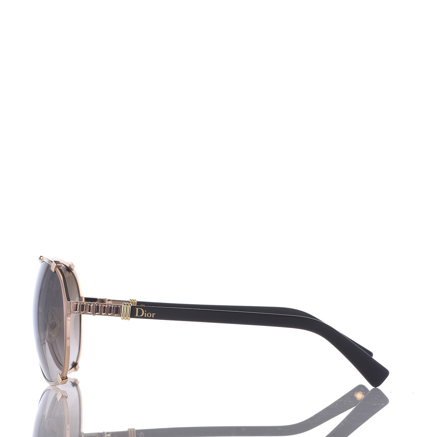 Christian Dior Chicago 2 Aviator Sunglasses Brown 3 of 7