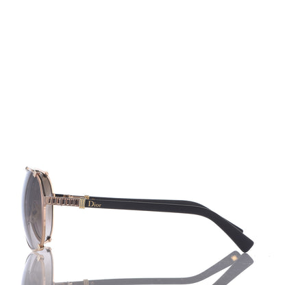 Christian Dior Chicago 2 Aviator Sunglasses Brown 3 of 7