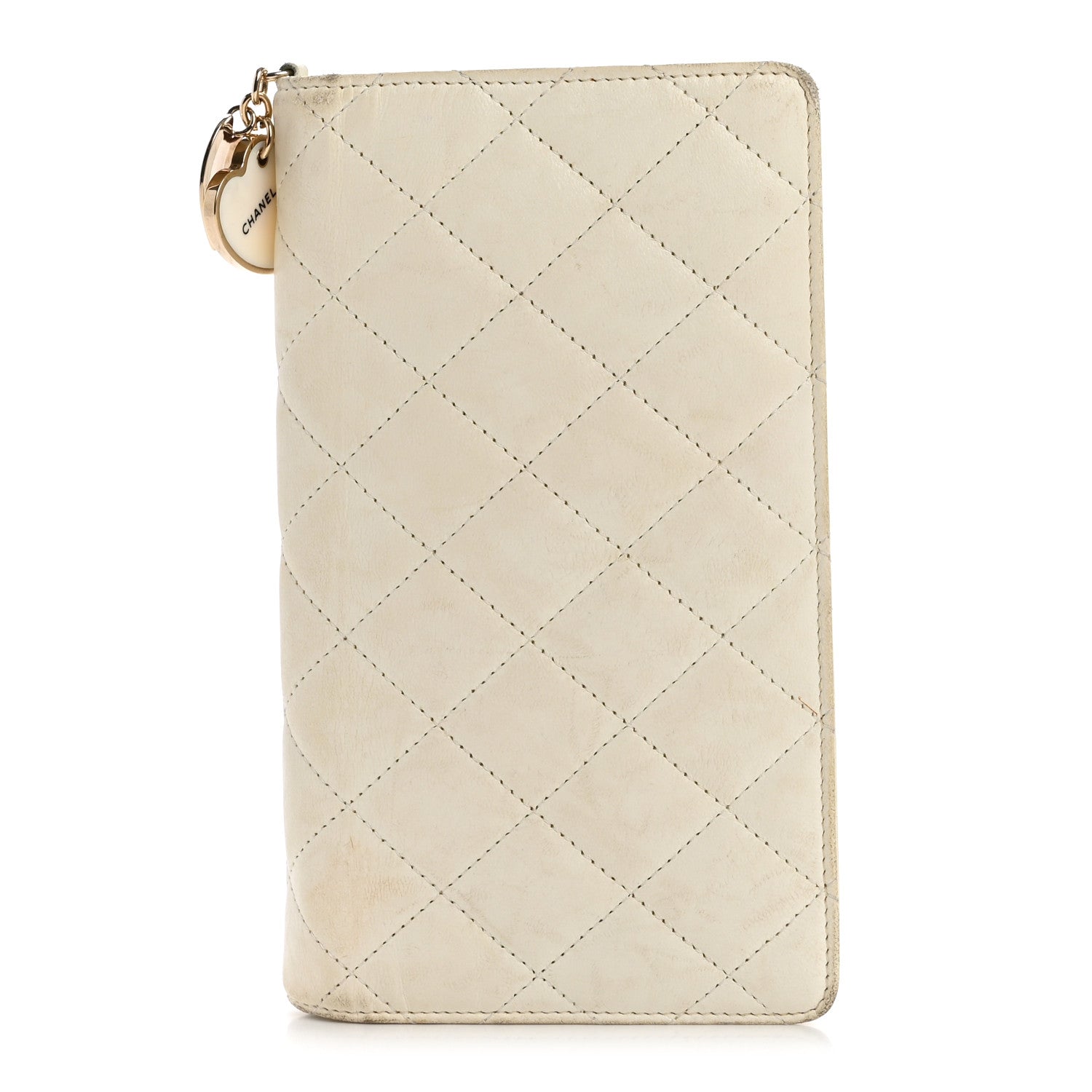 Chanel Lambskin Quilted Valentine Wallet White 1 of 14