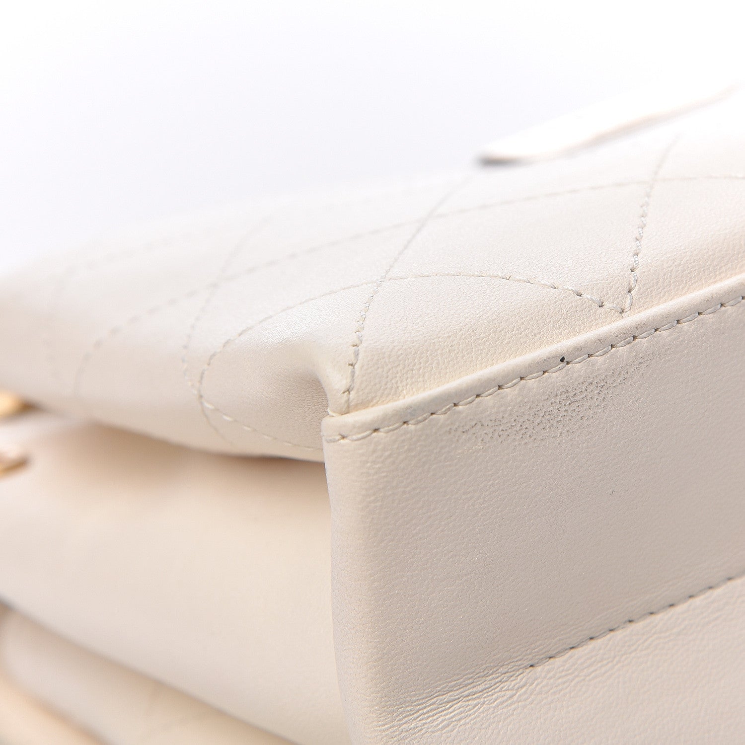 Chanel Lambskin Quilted Small Coco Lux Flap White 12 of 13