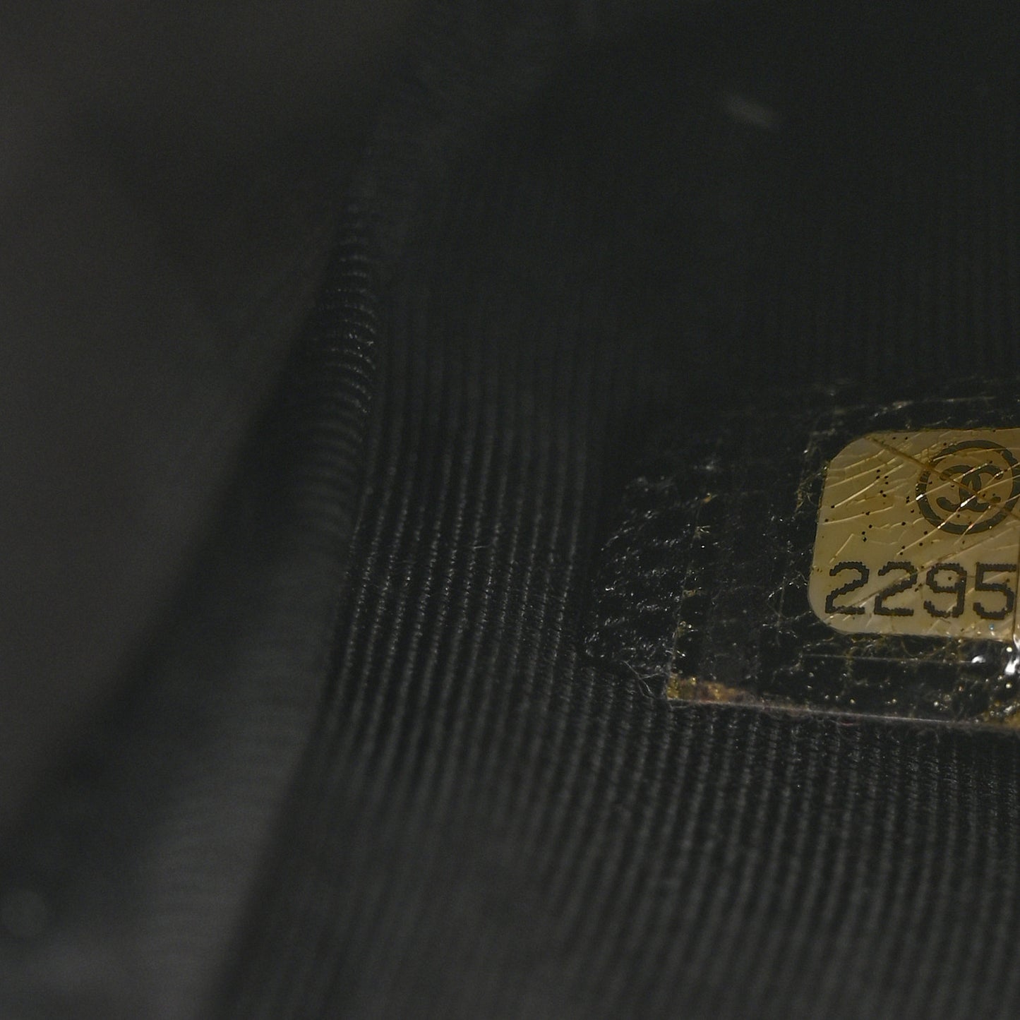 Caviar Quilted Small Cosmetic Case Black