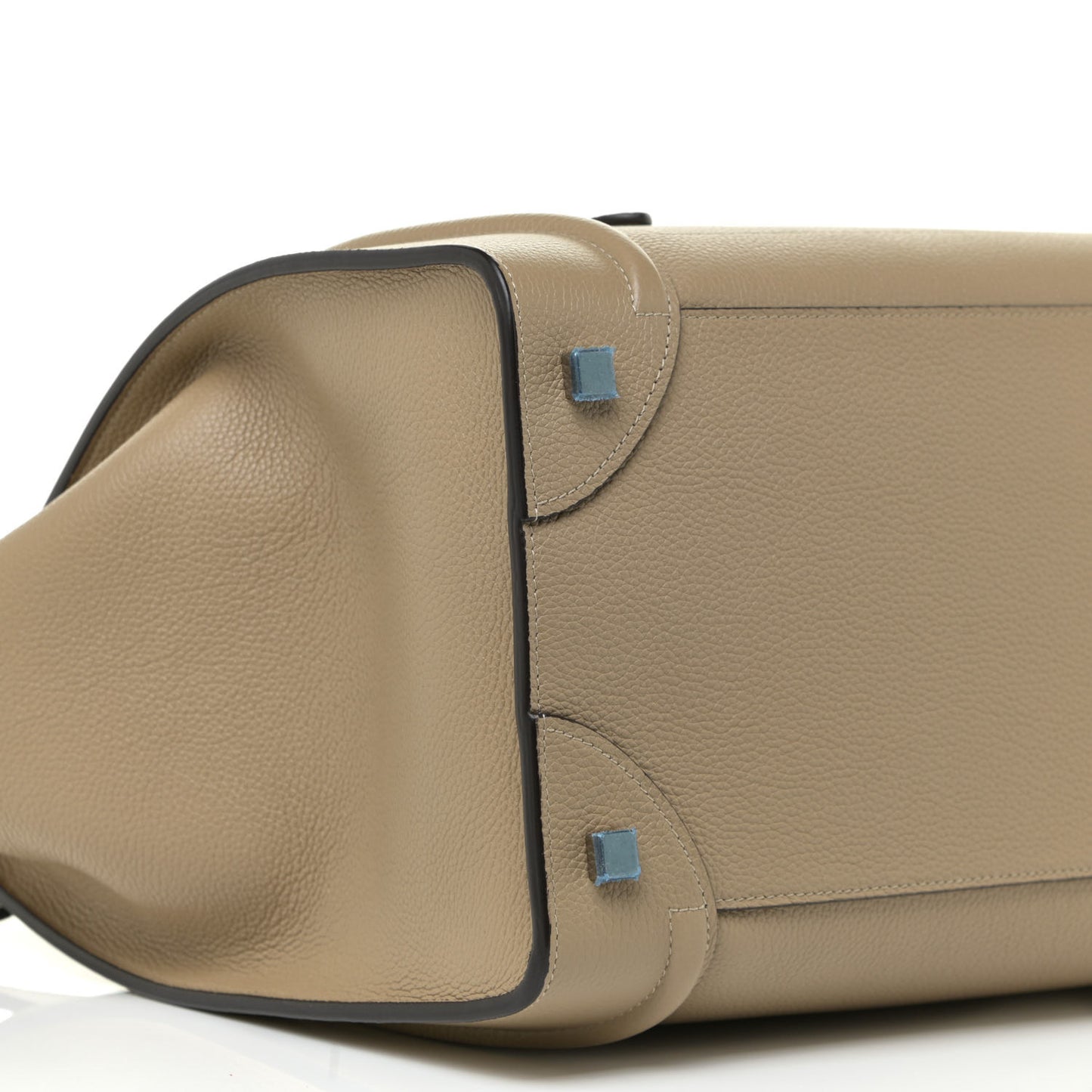 Drummed Calfskin Mini Luggage Taupe