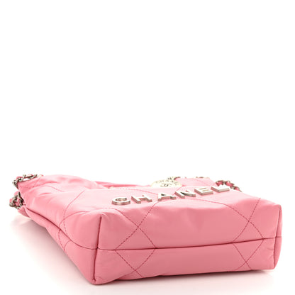 Chanel Shiny Calfskin Quilted Mini Chanel 22 Pink 4 of 10