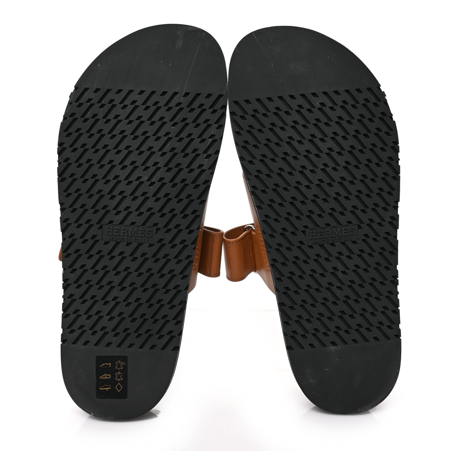 Hermes Calfskin Womens Chypre Sandals 39.5 Naturel 5 of 8