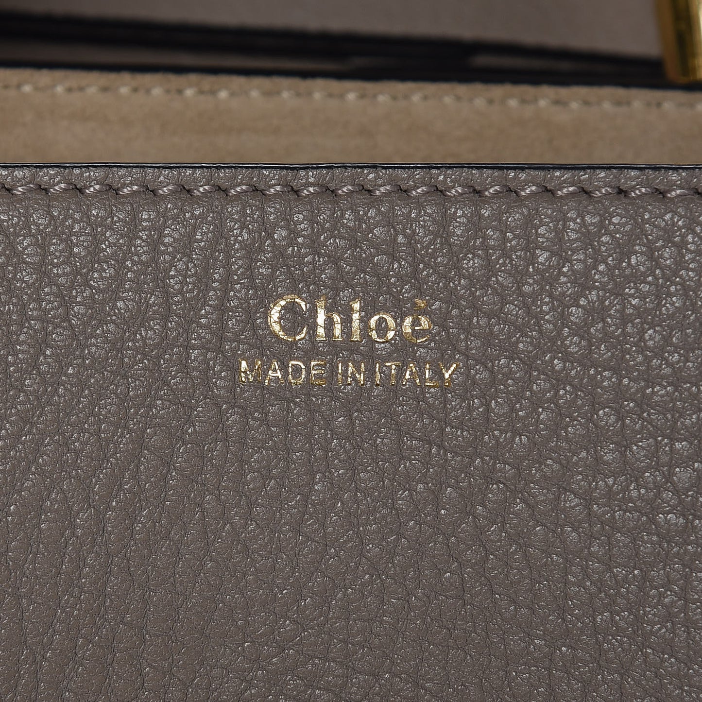 Grained Lambskin Mini Drew Shoulder Bag Motty Grey