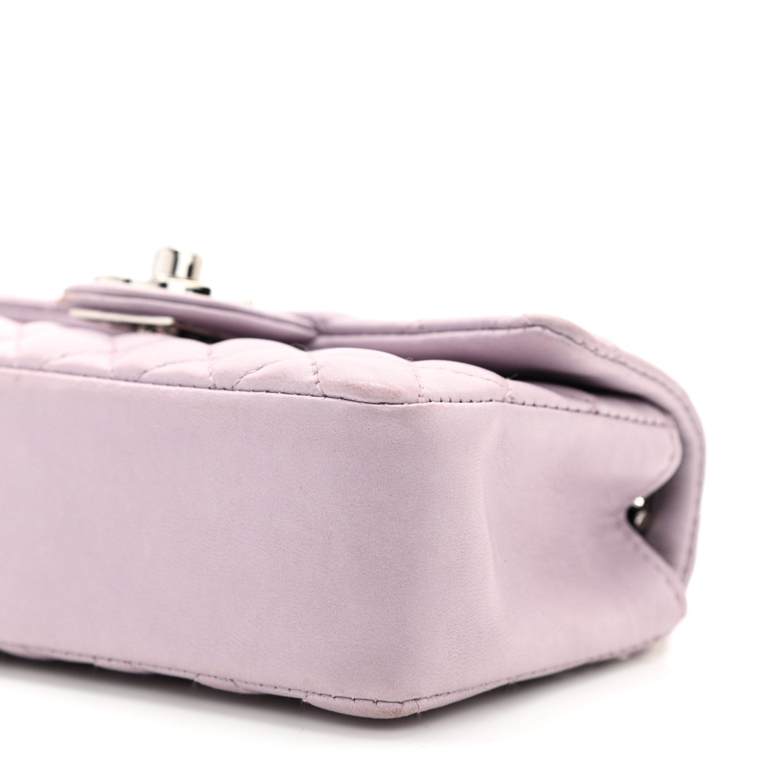 Chanel Lambskin Quilted Mini Valentine Flap Lilac 9 of 9