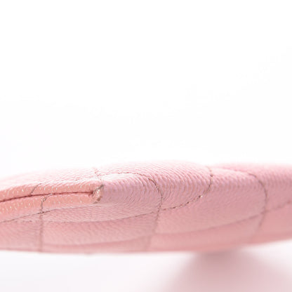 Chanel Iridescent Caviar Quilted Card Holder Rose Pink 12 of 13