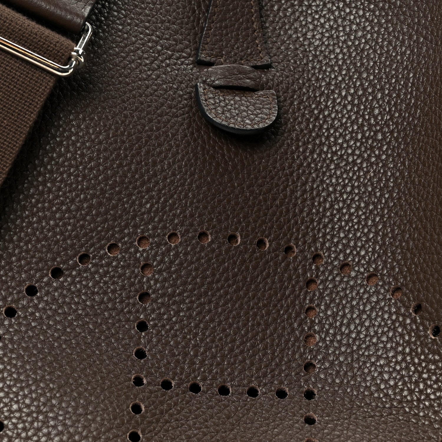 Hermes Taurillon Clemence Evelyne IlI PM Chocolate 7 of 9