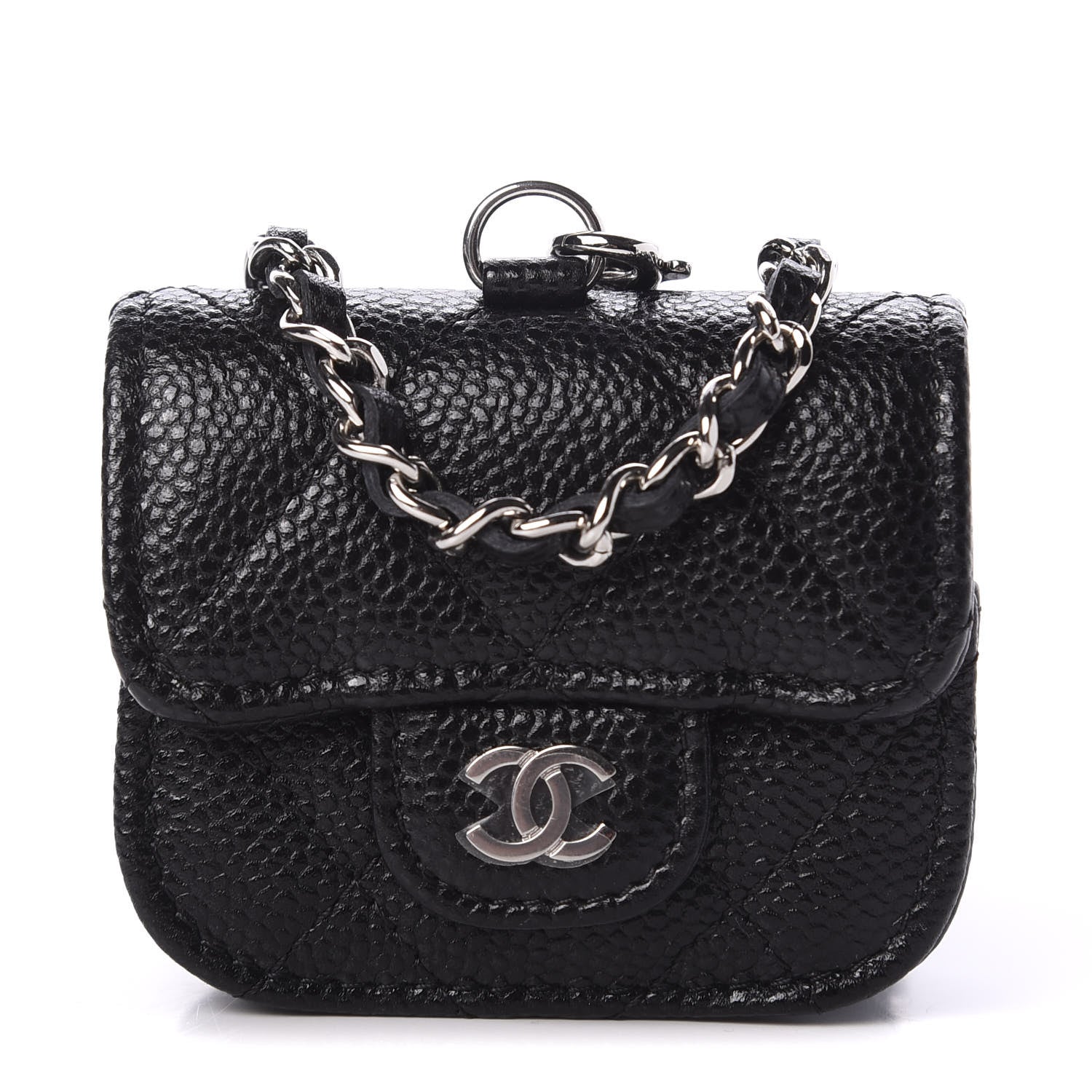 Chanel Caviar Quilted Airpods Pro Case Black 1 of 8