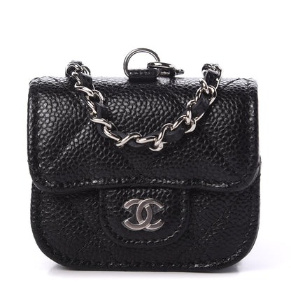 Chanel Caviar Quilted Airpods Pro Case Black 1 of 8