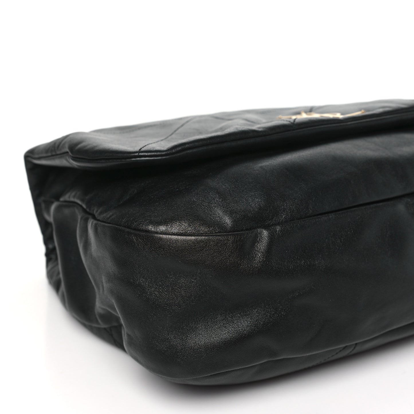 Lambskin Matelasse Monogram Large Jamie 4.3 Black