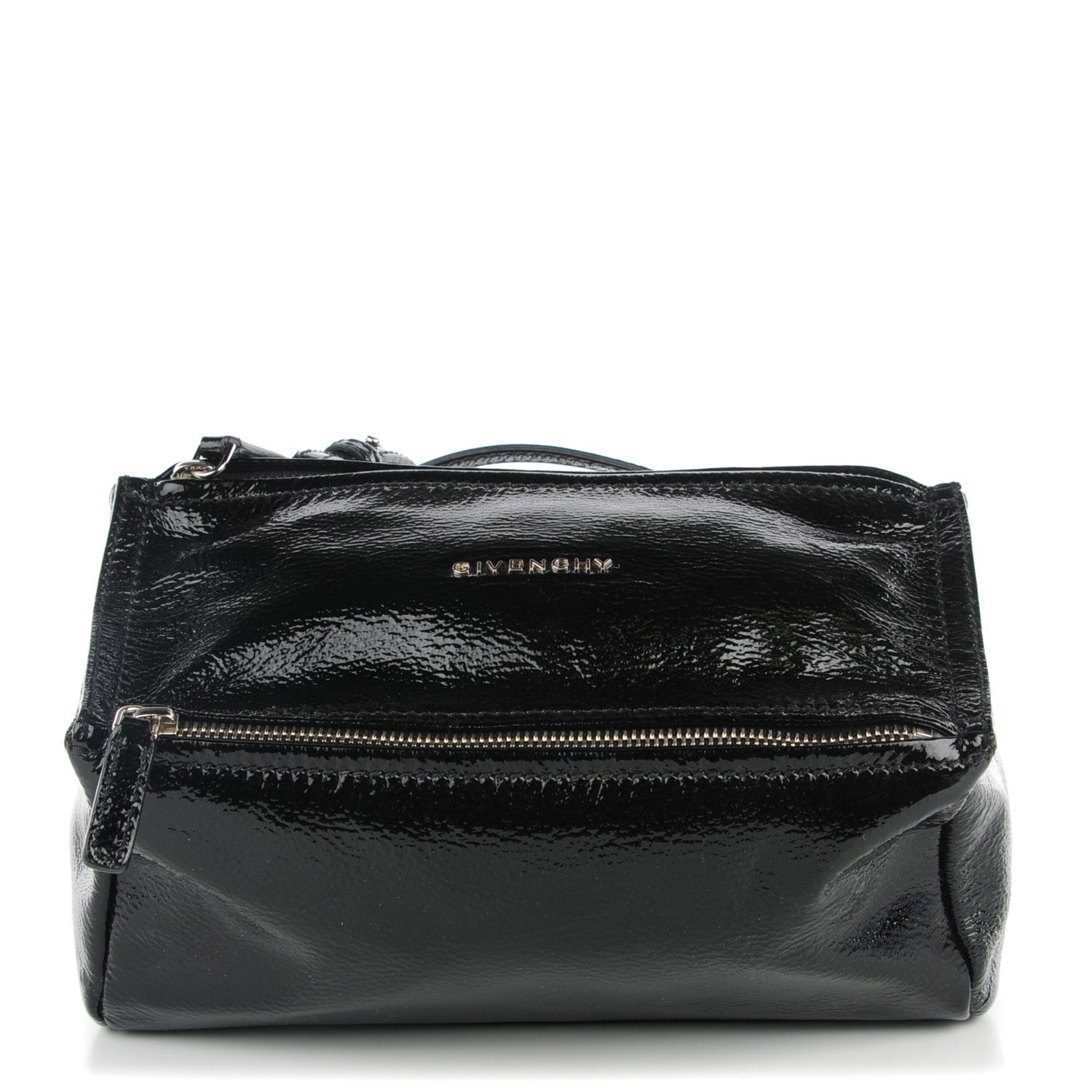 Givenchy Crinkled Patent Goatskin Mini Pandora Black 1 of 7