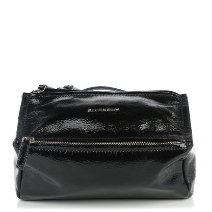 Givenchy Crinkled Patent Goatskin Mini Pandora Black 1 of 7