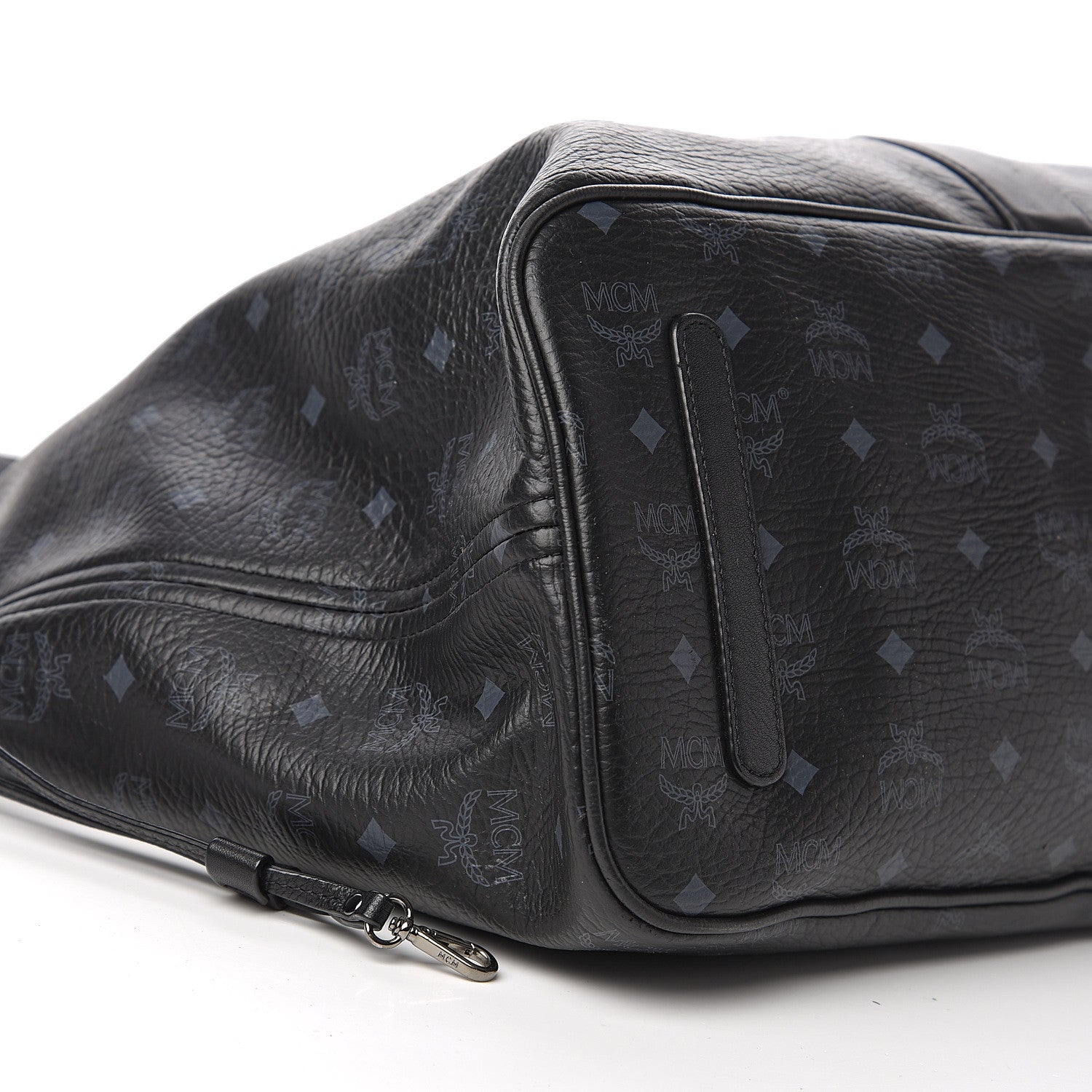 MCM Visetos Large Liz Reversible Shopper Tote Black 15 of 20