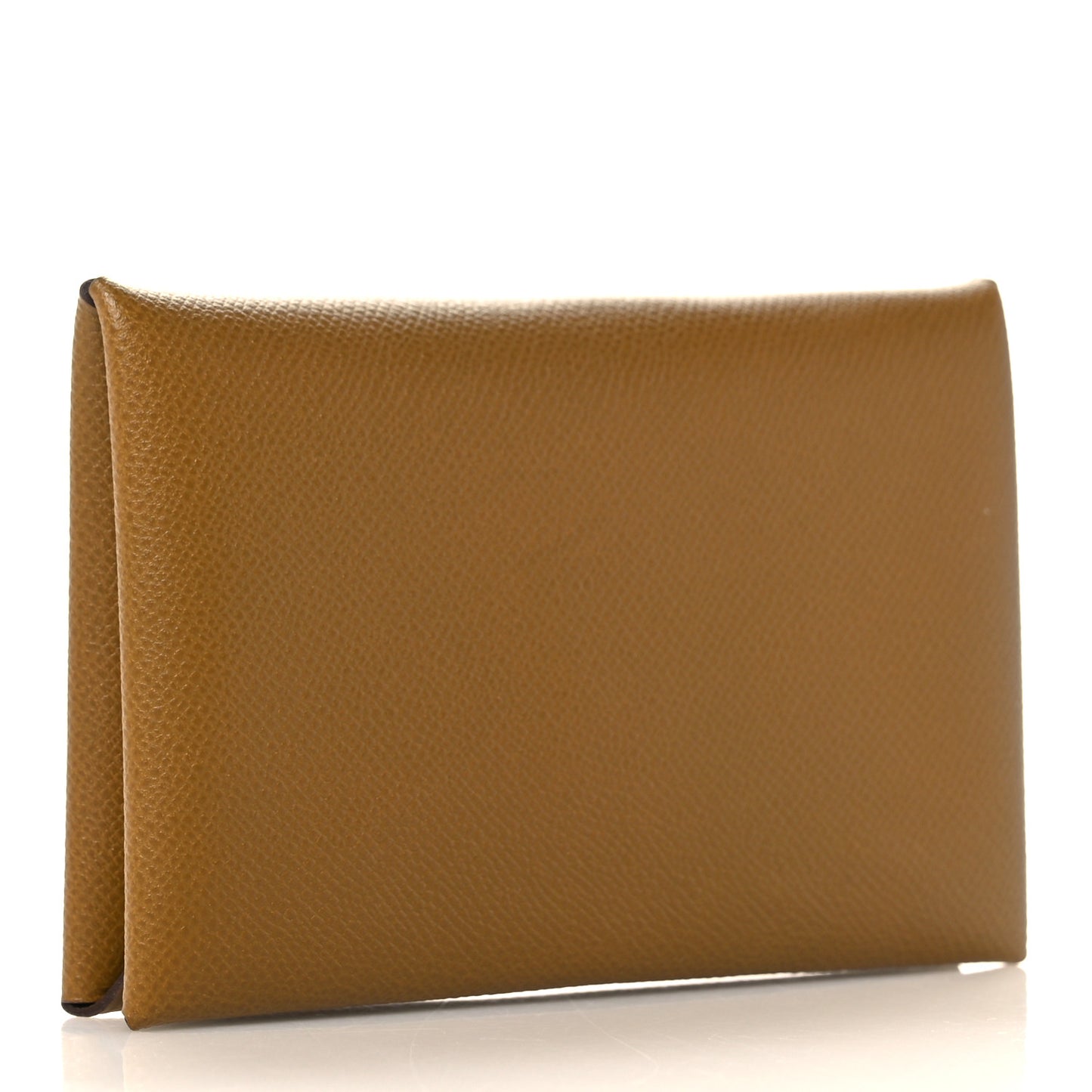 Madame Calfskin Calvi Card Case Bronze Dore