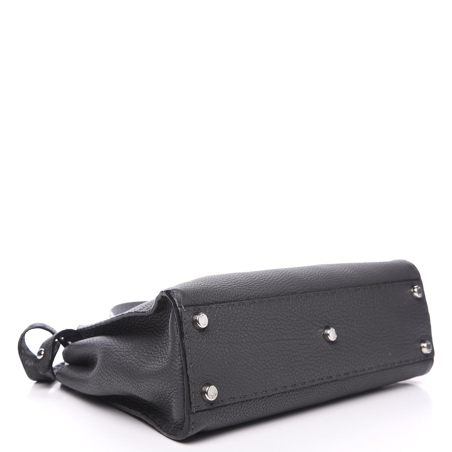 Cuoio Romano Selleria Bi-Color Medium Peekaboo Iconic Satchel Asfalto Latte