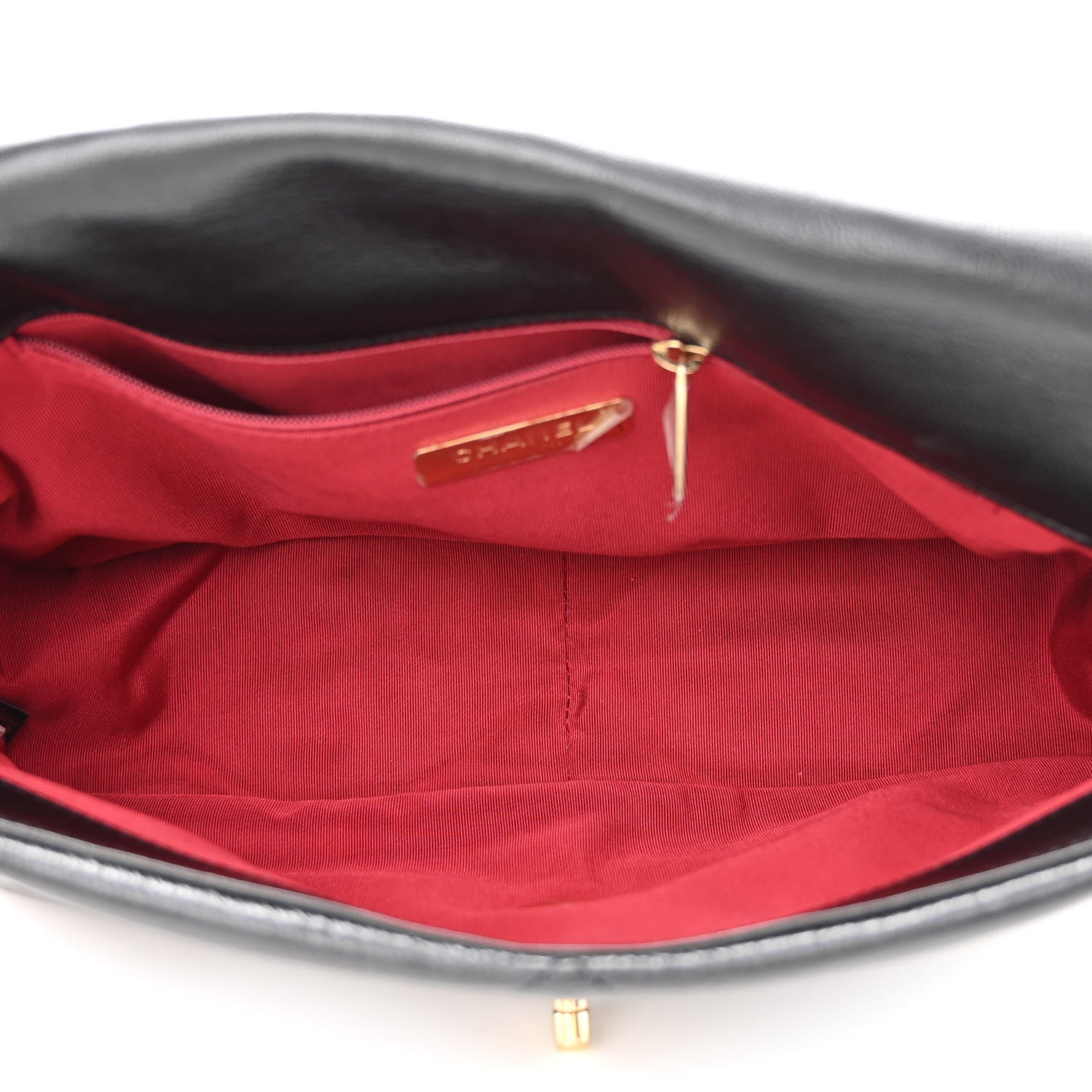 Chanel Goatskin Quilted Large Chanel 19 Flap Black 5 of 12