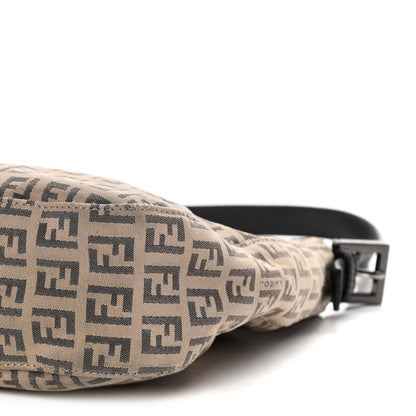 Fendi Zucchino Vitello Hobo Beige Black 12 of 16