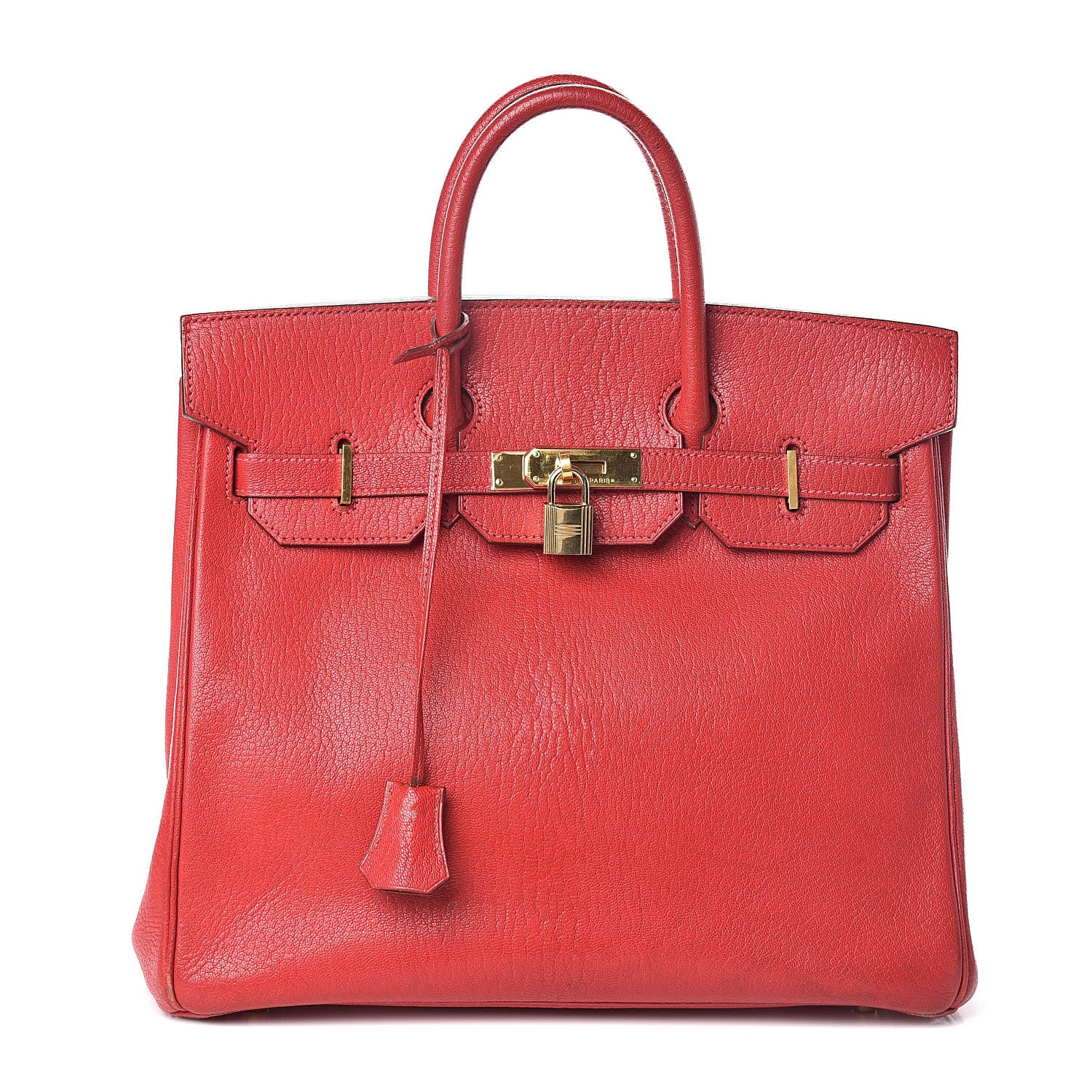 Hermes Chevre Mysore HAC Birkin 32 Rouge Vif 1 of 42