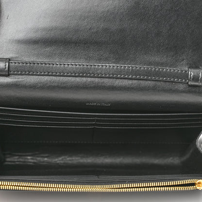 Celine Smooth Calfskin Tassels Wallet On Strap Black 5 of 11