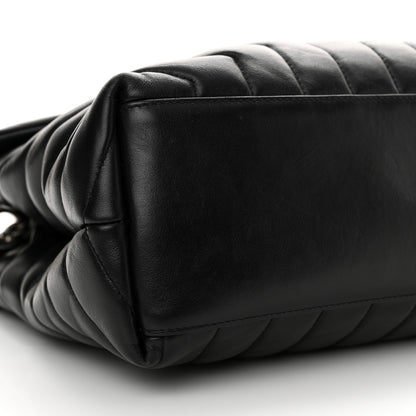 Saint Laurent Calfskin Y Quilted Monogram Medium Loulou Chain Satchel Black 9 of 16