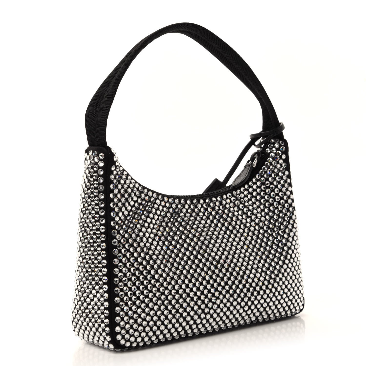 Prada Satin Crystal Mini Re-Edition 2000 Bag Cristal 3 of 11