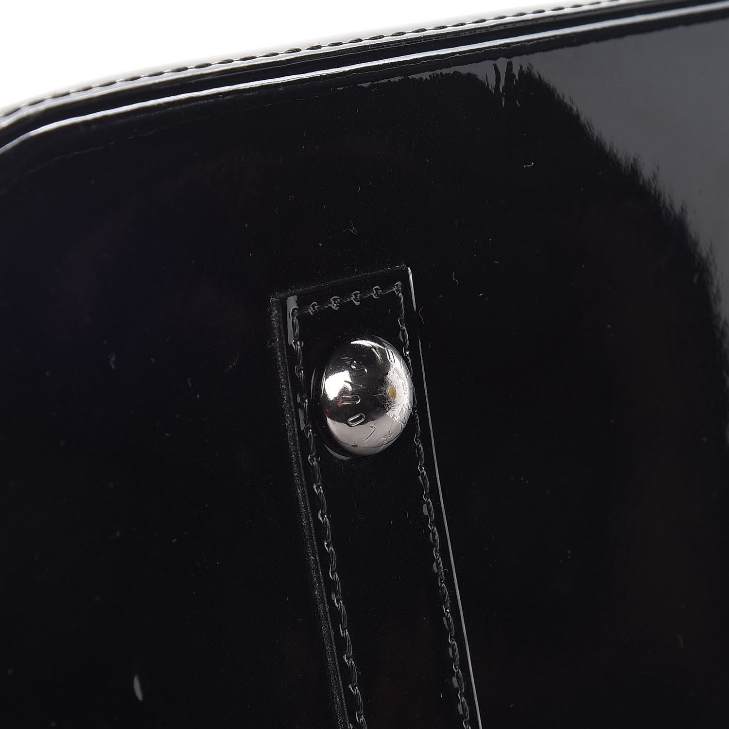 Louis Vuitton Vernis Alma GM Noir Magnetique 9 of 12