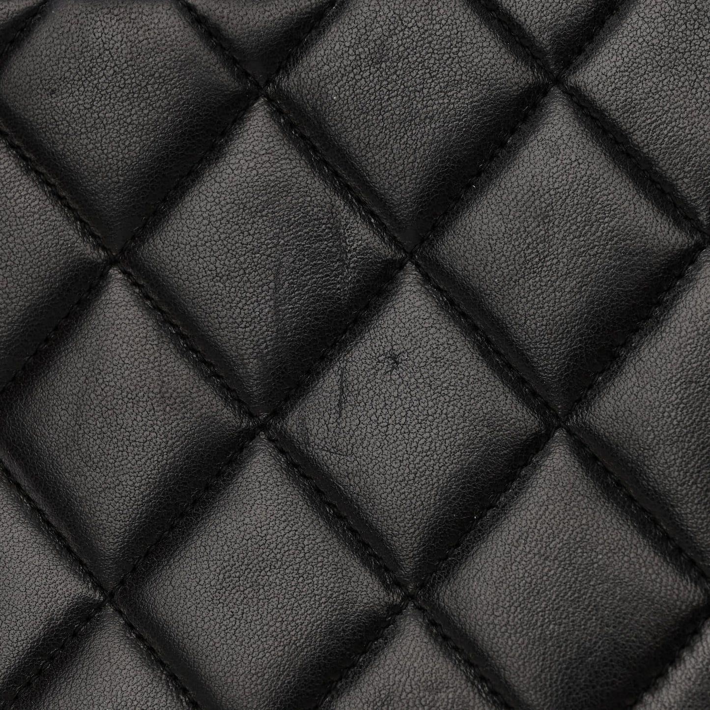 Lambskin Quilted XL Jumbo Single Flap Black