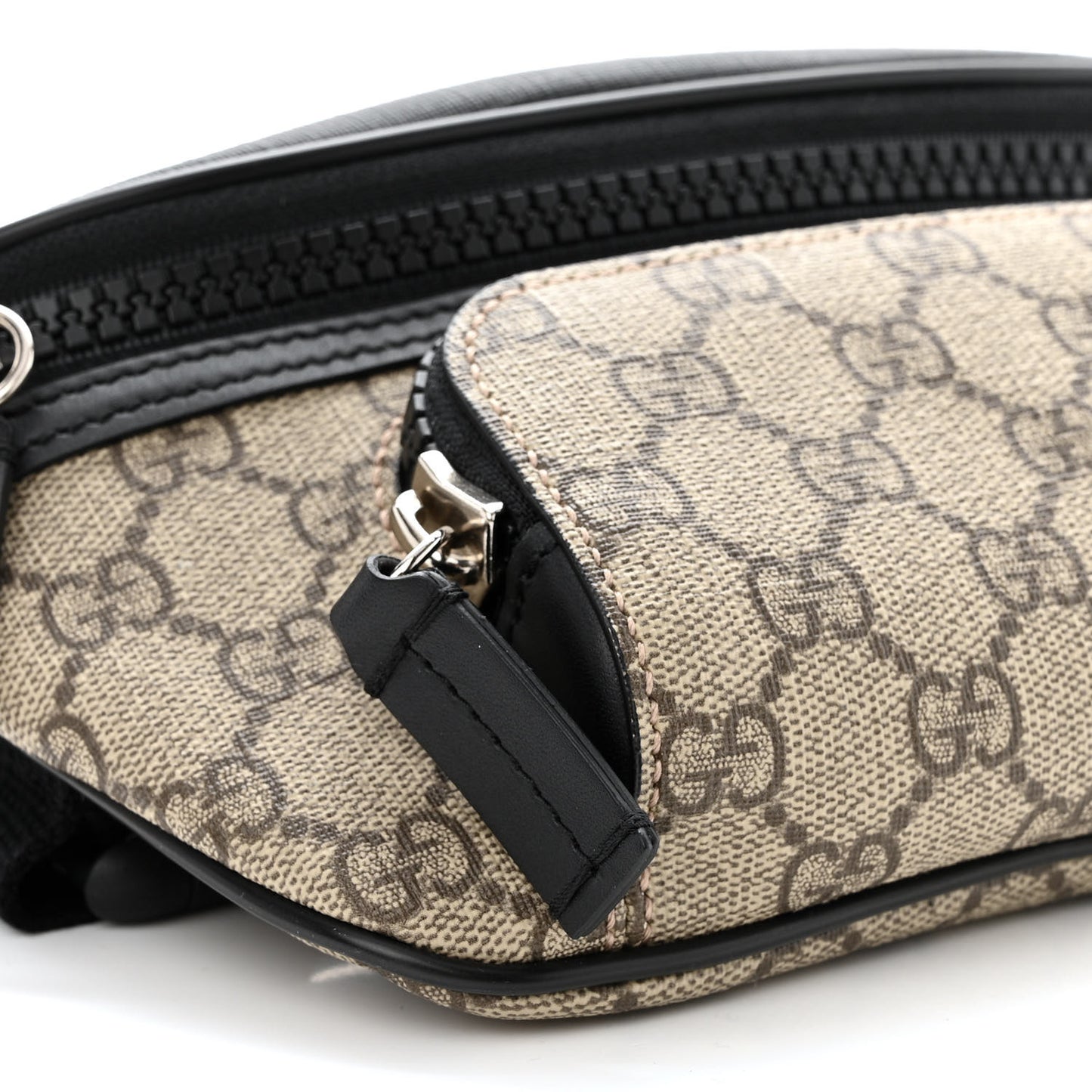 GG Supreme Monogram Belt Bag Black