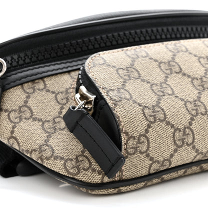Gucci GG Supreme Monogram Belt Bag Black 10 of 11