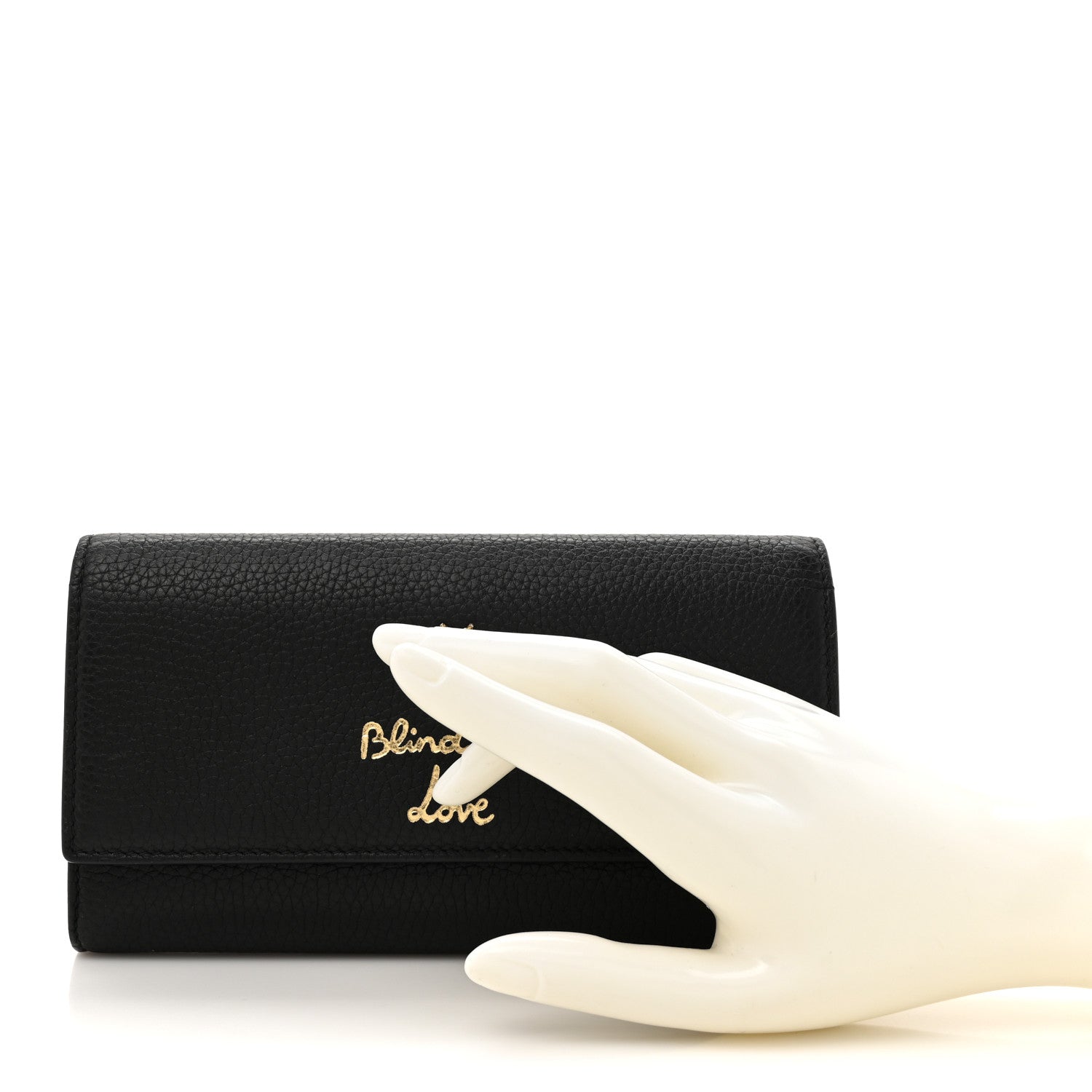 Gucci Calfskin Animalier Continental Wallet Black 2 of 11