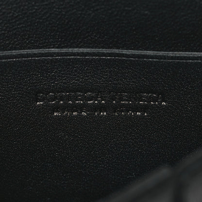 Bottega Veneta Lambskin Maxi Intrecciato Extra Mini Cassette Crossbody Bag Black 6 of 8