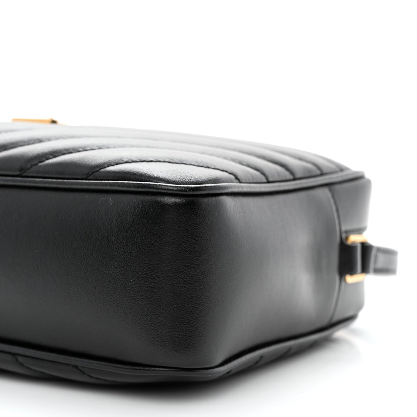 Calfskin Matelasse Monogram Lou Camera Bag Black