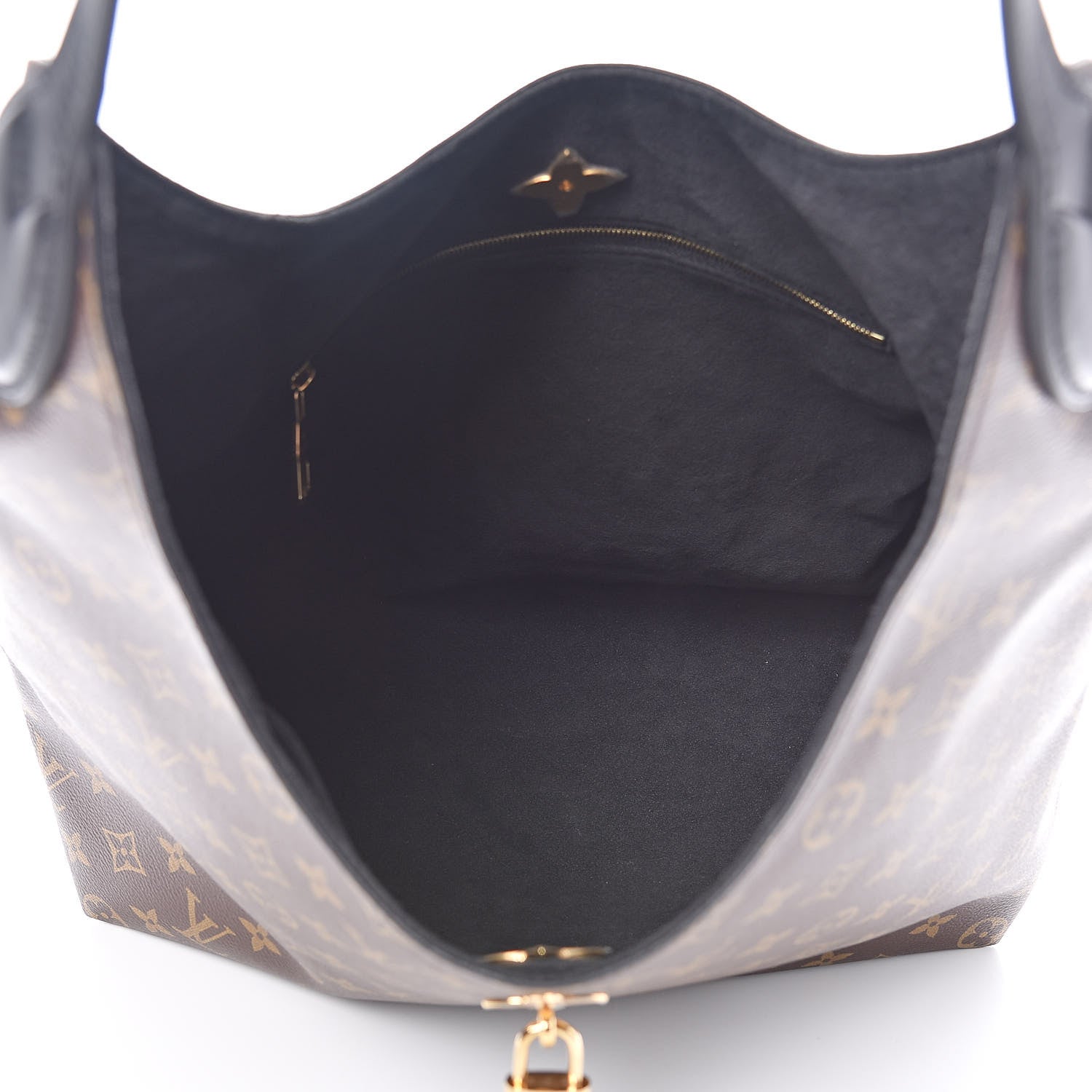 Louis Vuitton Monogram Flower Hobo Black 5 of 11