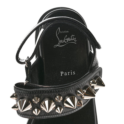 Christian Louboutin Nappa Spikita Cool Platform Sandals 39 Black 7 of 10
