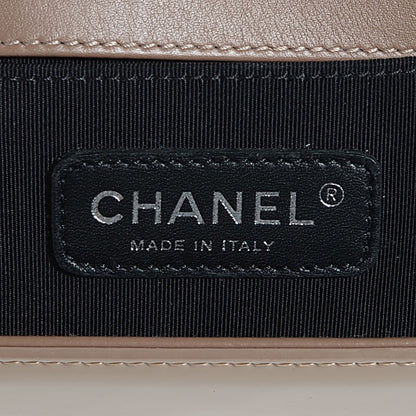 Chanel Patent Calfskin Medium Boy Flap Plexiglass Beige 6 of 8
