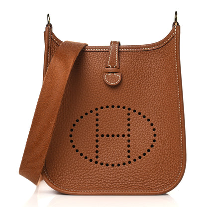 Hermes Taurillon Clemence Evelyne TPM Gold 1 of 10