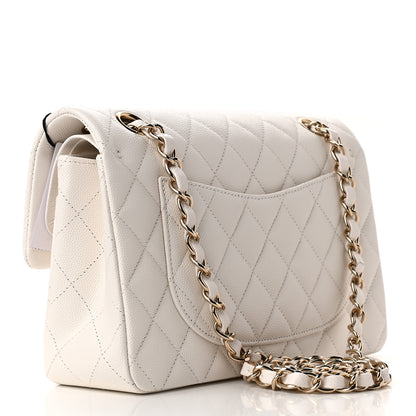 Chanel Caviar Quilted Small Double Flap White 2 of 9