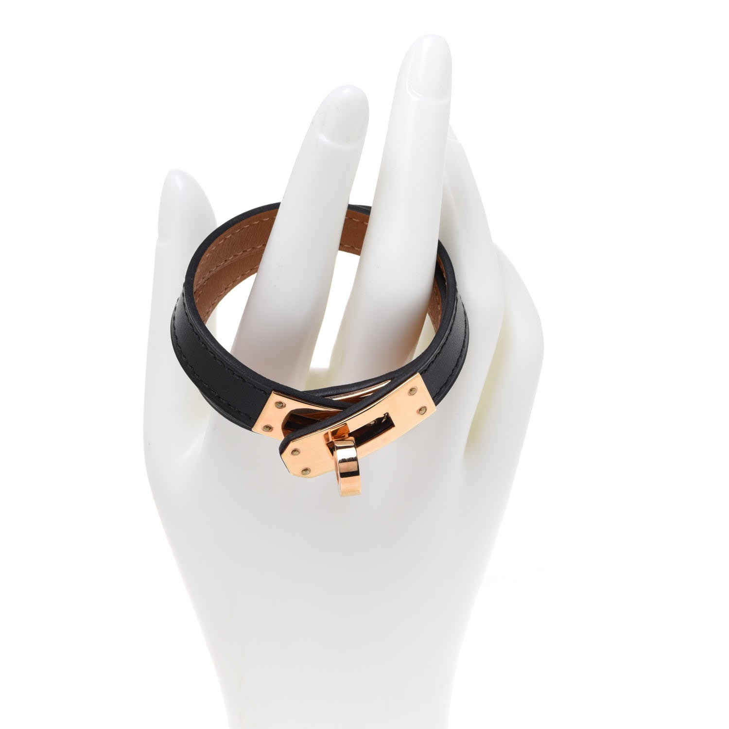 Hermes Box Kelly Double Tour Bracelet T2 Black 2 of 8